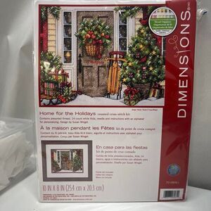 Dimensions home for the holidays cross stitch kit, personable‎ alphabet